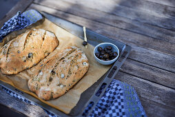 Rustikales Oliven-Ciabatta