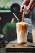 Iced caramel macchiato