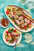 Sichuan duck salad with watermelon