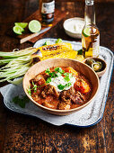 Tex-mex beef and sweet potato stew