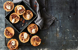 Caramel Pecan Pies