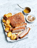 Roast pork belly with fennel, rosemary and chilli salt