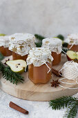 Apple and pear jam for Christmas