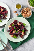 Beet Salad with walnuts