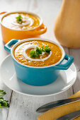 Roasted butternut squash cream soup