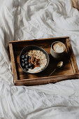 Yoghurt with blueberries