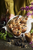 Blackberry Cinnamon Oatmeal Muffins