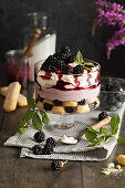 Brombeer-Tiramisu-Trifle