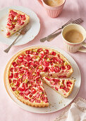 Yogurt rhubarb tart