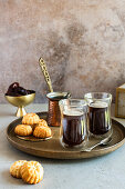 Arabic coffee with ma'amoul (butter cookie with date filling)