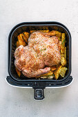 Roast chicken with potatoes (hot air fryer)