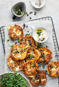 Curd cheese biscuits with wild garlic