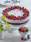 No bake berry cheesecake