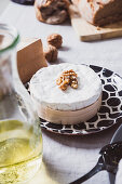 Soft cheese with walnuts