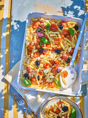 Baked feta tomato pasta