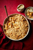 Spiced apple and pear spelt crumble