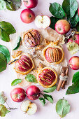 Puff pastry apples