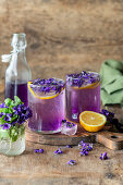 Wild violets lemonade