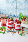 Erdbeer-Chia-Pudding
