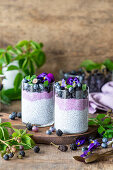 Blackberry and chia pudding