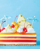 Singapore sling jelly cake