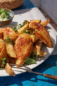 Greek chicken with lemon potatoes