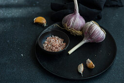 Garlic and Himalayan salt