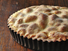 Apple pie with cheddar crust