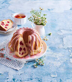 Yeast bundt cake with plums