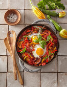 Ratatouille with eggs