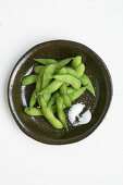 Edamame (soya beans) with salt