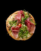 Parma ham and rocket pizza