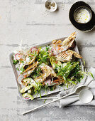 Bay lobster with fennel and lime salad