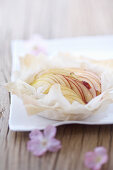 Puff pastry apple tartlets
