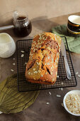 Tri-colour marble cake