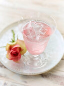 Homemade rose lemonade