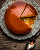 Leche Flan Cake (Filipino chiffon cake with caramel syrup)