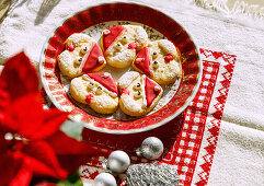 Butter biscuits with Santa icing