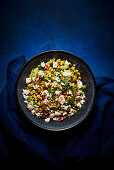 Sweetcorn and feta salad