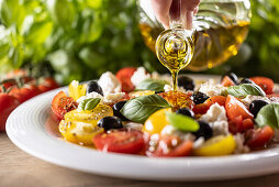 Italian caprese salad