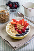 Granola bowl with fresh fruit