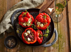 Stuffed peppers with quinoa and feta