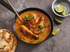 Chicken korma with almonds and coconut milk