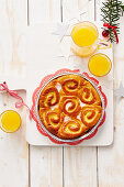 Chinois (yeast cake, France) with icing