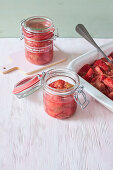 Rhubarb compote from the oven