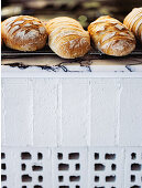 Freshly baked Italian bread