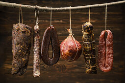 Smoked, air-dried meats and sausages