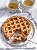 Sweet potato and vanilla tart