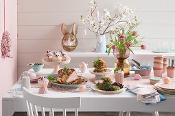 Buffet ideas for Easter - roast turkey, salmon in puff pastry