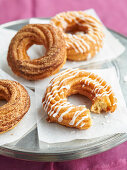 Churros with cinnamon and sugar icing